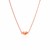 14k Rose Gold Chain Necklace with Polished Knot