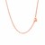 14k Rose Gold Chain Necklace with Polished Knot