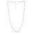 Sterling Silver Rhodium Plated Bead Necklace