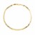 Bar Mens Bracelet with Curved Connectors in 14k Two-Tone Gold (9.65 mm)