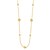 Alternating Bead Chain Necklace in 14K Yellow Gold