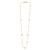 Alternating Bead Chain Necklace in 14K Yellow Gold