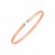 14k Rose Gold Woven Cuff Bangle with Diamonds