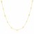 Open Heart Station Necklace in 14k Yellow Gold