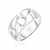 Sterling Silver Polished Swirl Motif Band Ring