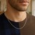 Round Cable Link Chain in 14k White Gold (2.4 mm)