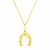 14K Yellow Gold Necklace with Horseshoe