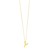 14K Yellow Gold Helium Initial Y Pendant