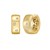 14K Yellow Gold Diamond Huggie Earrings