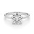 3 Carat Cushion Lab Grown IGI G/VS1 Diamond Solitaire Ring in 10K White Gold