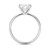 3 Carat Cushion Lab Grown IGI G/VS1 Diamond Solitaire Ring in 10K White Gold