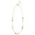 14K Yellow Gold Onyx And MOP Inlay Links Necklace