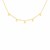 14k Yellow Gold Necklace with Six Pointed Stars