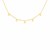 14k Yellow Gold Necklace with Six Pointed Stars