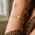 14k Yellow Gold Cuff Bangle with Pearl and Diamond (3.00 mm)