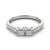 Round Two Stone Diamond Ring in 14k White Gold (3/4 cttw)