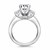 Multi Diamond Engagement Ring Mounting in 14k White Gold