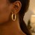 Classic Hoop Earrings in 14k Yellow Gold (4x25mm)