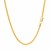 Round Wheat Chain in 14k Yellow Gold (2.10 mm)