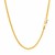 Round Wheat Chain in 14k Yellow Gold (2.1 mm)