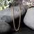 Round Wheat Chain in 14k Yellow Gold (2.1 mm)