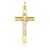 Two Tone Cross Pendant in 14k Gold