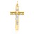 Two Tone Cross Pendant in 14k Gold