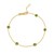 14K Yellow Gold Peridot Station Bracelet