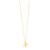 14K Yellow Gold Helium Initial X Pendant
