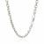 Sterling Silver Rhodium Plated Anchor Chain (4.5 mm)