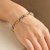 Rope Textured and Round Link Bracelet in 14k Two-Tone Gold (7.10 mm)