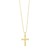 14K Yellow Gold Fancy Twisted Cross Pendant