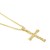 14K Yellow Gold Fancy Twisted Cross Pendant