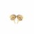 Textured and Polished Interlaced Circle Earrings in 14k Two-Tone Gold