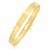 Omega Bracelet with Brick Motif in 14k Yellow Gold