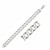 Classic Rhodium Plated Curb Bracelet in Sterling Silver  (11.60 mm)