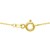 Whale Tail Necklace in 14K Yellow Gold