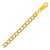 Pave Curb Bracelet in 14k Two Tone Gold (5.7mm)