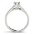 14k White Gold Round Prong Set Style Solitaire Diamond Engagement Ring (1/2 cttw)