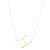 14K Yellow Gold Yours Truly Large Initial H Necklace