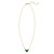 14K Yellow Gold Primavera Malachite Butterfly Necklace