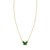14K Yellow Gold Primavera Malachite Butterfly Necklace