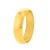 Sterling Silver Gold Plated Domed Classic Bangle (18.50 mm)