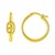 Puff Mariner Hoop Earrings in 14K Yellow Gold (21mmx20mm)