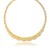 Scallop Link Fancy Graduated Necklace in 14K Two-Tone Gold
