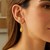 Honeycomb Motif Teardrop Drop Earrings in 14k Yellow Gold