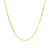 Sterling Silver Yellow Gold Plated Diamond Cut Cable Chain (1.40 mm)
