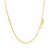 Sterling Silver Yellow Gold Plated Diamond Cut Cable Chain (1.40 mm)