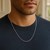Diamond Cut Cable Link Chain in 14k White Gold (2.20 mm)