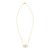 14K Two Tone Gold Interlocking Circle Necklace